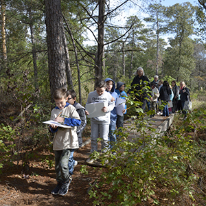 Students from the Houston area got a chance to explore the W.G. Jones State Forest in Conroe during Texas A&M Forest Service’s “Classroom Without Walls” program.