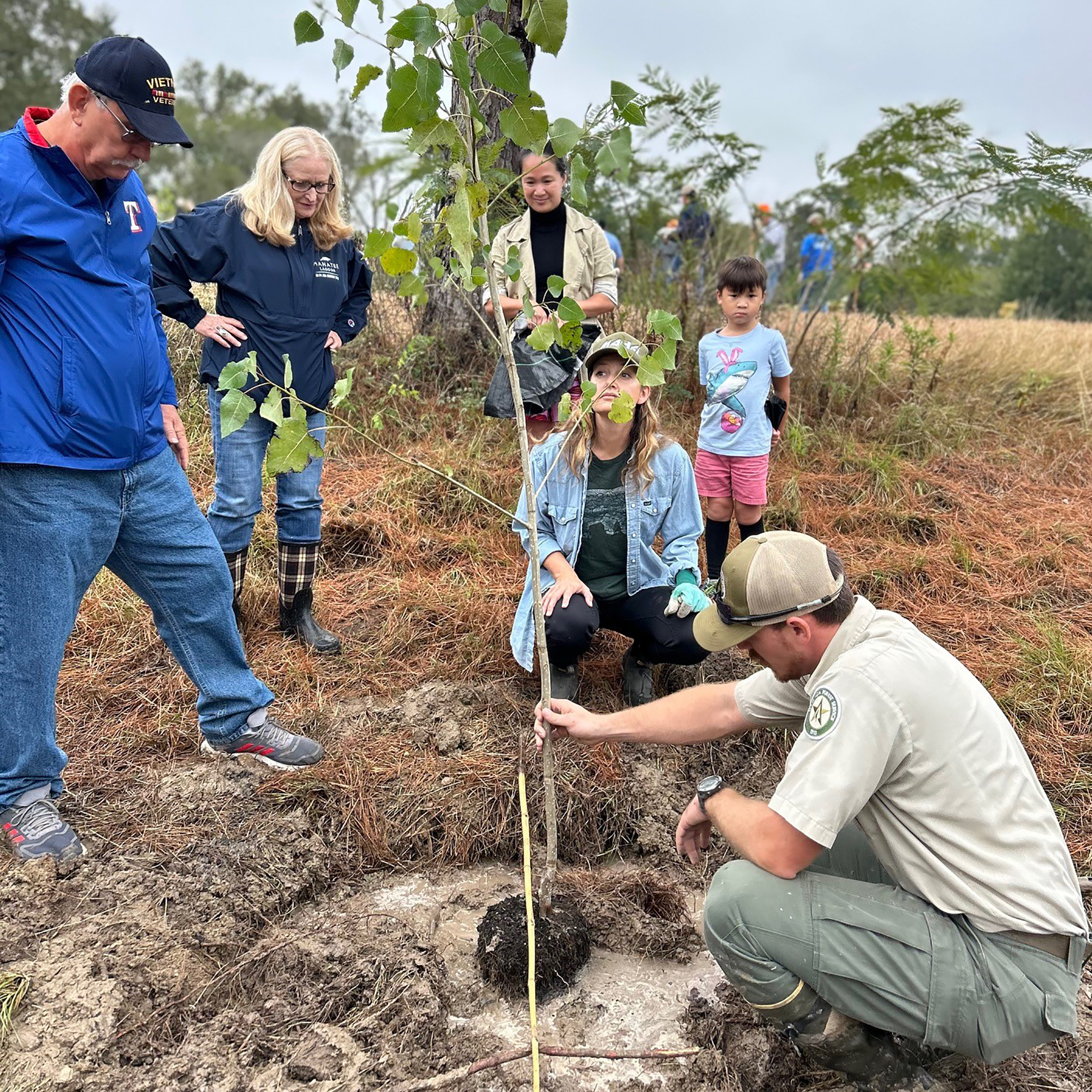 On Saturday, Nov. 9, Texas A&amp;M Forest Service planted over 150 trees at Morris Frank Park Wetlands in Lufkin. During the event, 280 saplings were also distributed to community members.<br />