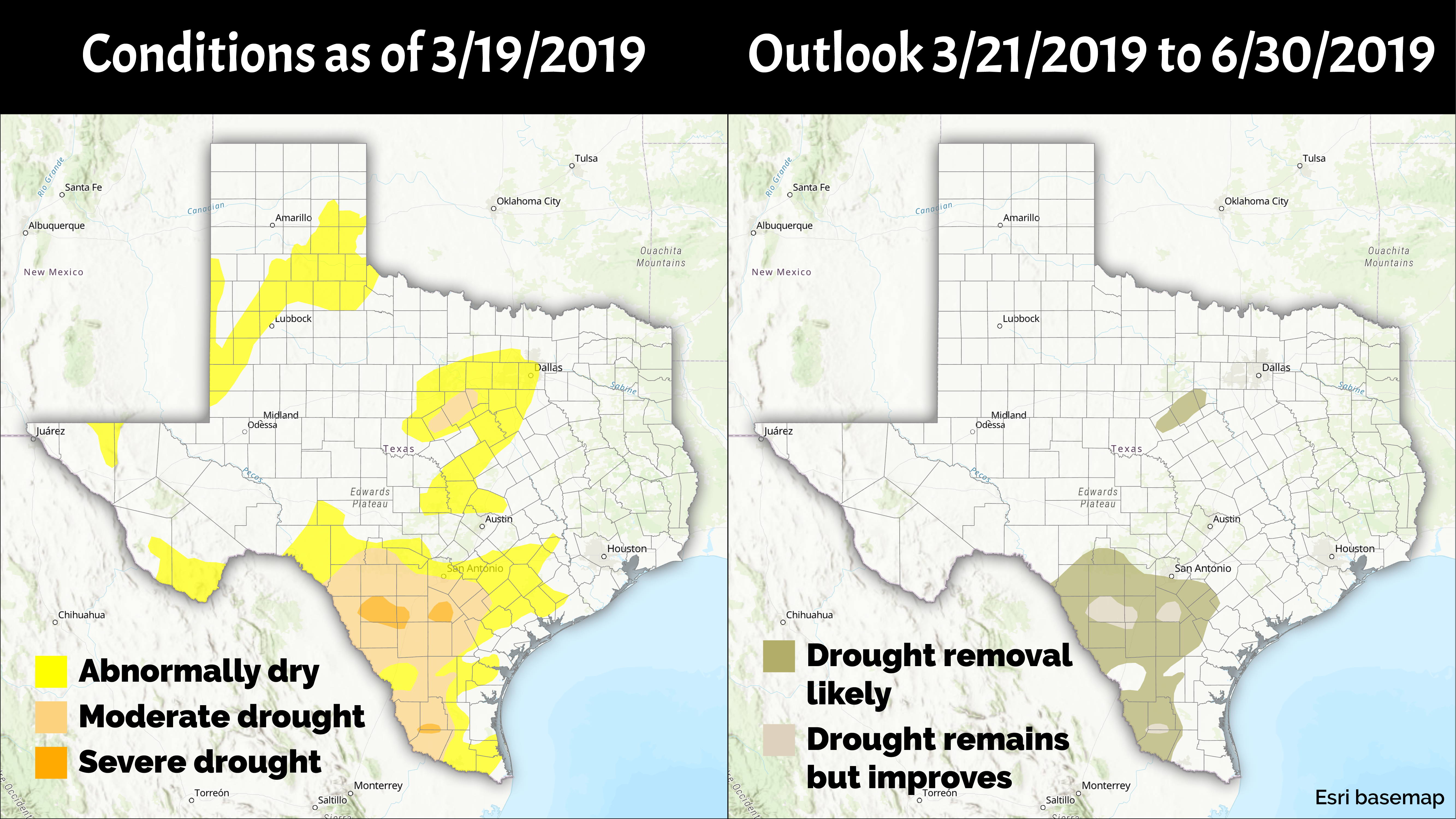 Drought Conditions and Outlook, March 2019