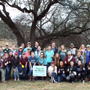 Texas A&M University students planted seedlings Saturday to help restore flood-damaged areas of the Blanco River.  Aggie Replant