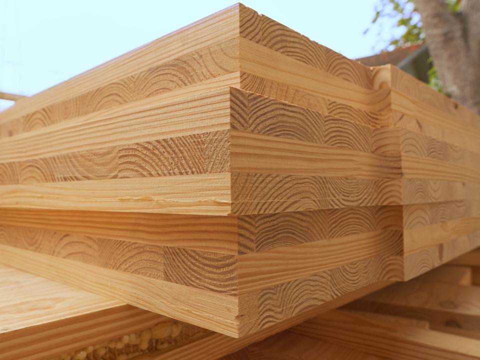 Stacked lumber