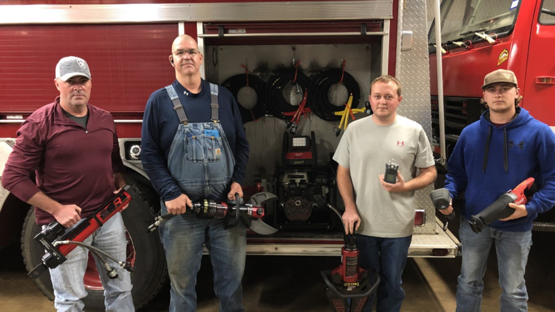 Bloomberg fire department holding new equipment