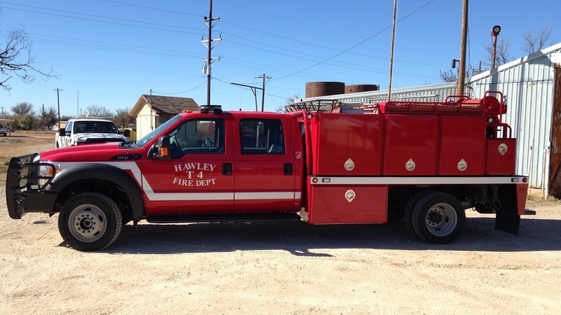 A new truck donated to the Hawley fire department