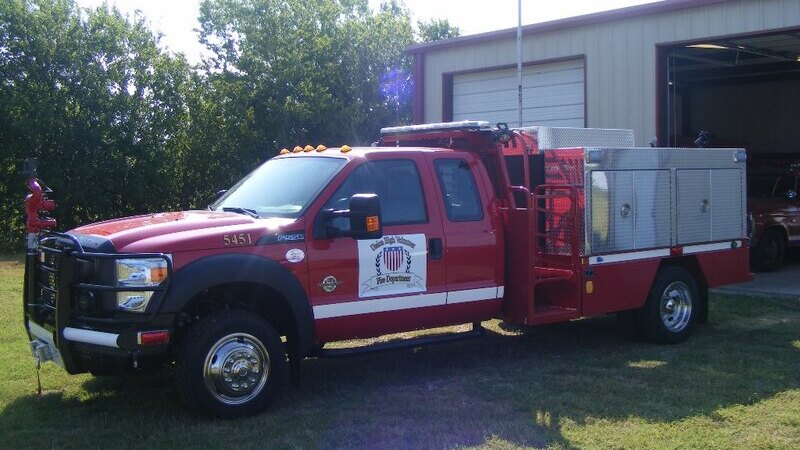 The new firetruck granted to the union high Fire Department