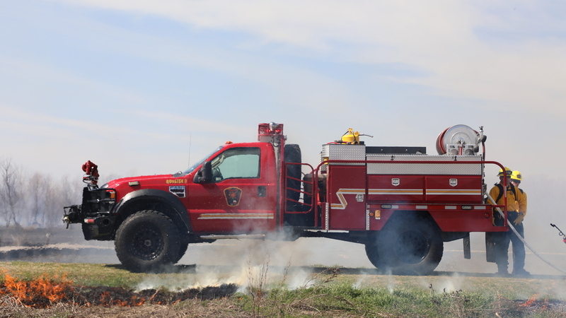 a texas forest service firetruck