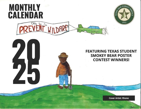 Calendario 2024 de ganadores del concurso de carteles Smokey Bear