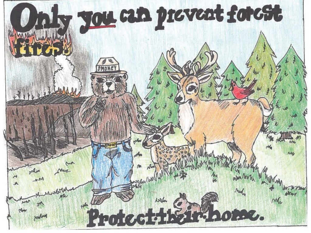 Ganador del concurso de carteles Smokey Bear 2024